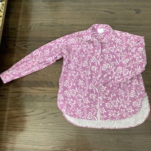 Sundays * oversized print button down* size small